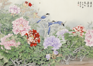 華堂日暖花開早富貴平安最宜人98x157.5cm 2012.11.29